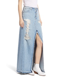 Hudson Jeans Sloane Long Denim Skirt