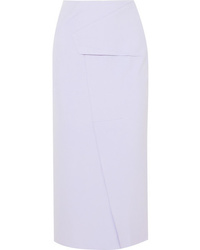 Roland Mouret Abrams Folded Crepe Midi Skirt