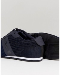 Boss Green By Hugo Boss Knitted Sneakers Navy