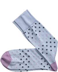 Johnston & Murphy Banded Dots Socks