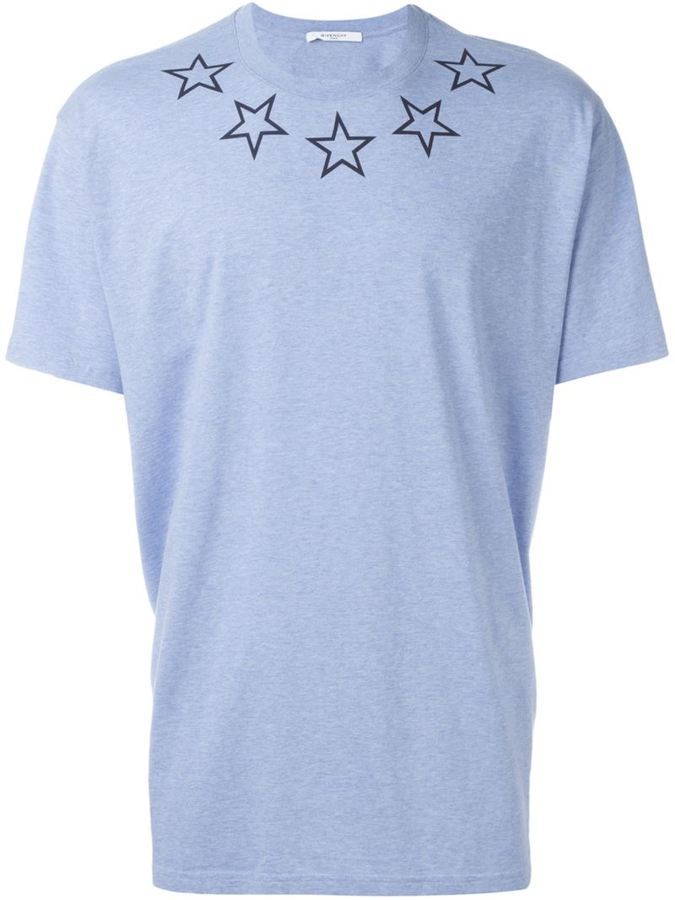 givenchy blue star t shirt