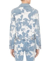 Givenchy Star Bleached Denim Jacket