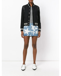 Givenchy Star Print Denim Skirt
