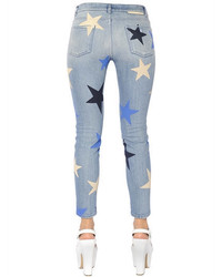 Stella McCartney Skinny Stars Print Stretch Denim Jeans