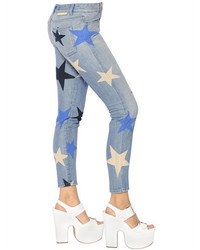 Stella McCartney Skinny Stars Print Stretch Denim Jeans