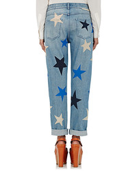 Stella McCartney Star Print Boyfriend Jeans