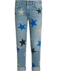 Stella McCartney Star Print Low Slung Skinny Jeans