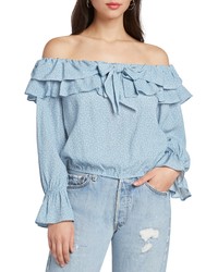 Willow & Clay Star Print Off The Shoulder Top