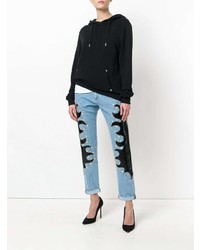 Moschino Studded Patch Straight Jeans