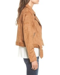 Cupcakes And Cashmere Faux Suede Moto Jacket