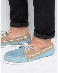Sperry Men's Light Blue Boat Shoes from 
