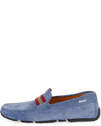 Bally Pearce Suede Driver Blue
