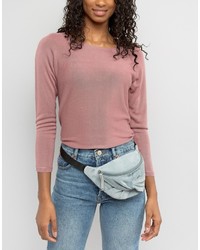 Asos Suede Bow Fanny Pack