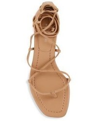 Michael Kors Michl Kors Collection Ayers Suede Lace Up Block Heel Sandals