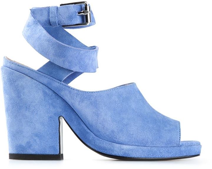 Blue suede sale shoes sandals