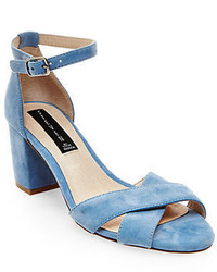 steve madden light blue suede heels