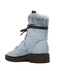 Stuart Weitzman Jissikia Shearling Lined Suede Ankle Boots
