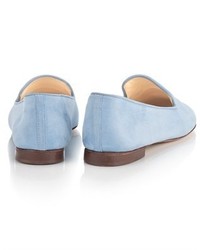 light blue loafers womens