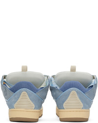 Lanvin Blue Curb Low Top Sneakers