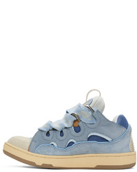 Lanvin Blue Curb Low Top Sneakers