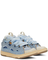 Lanvin Blue Curb Low Top Sneakers