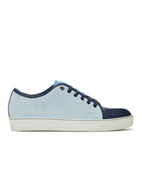 Lanvin Blue Suede Dbb1 Sneakers