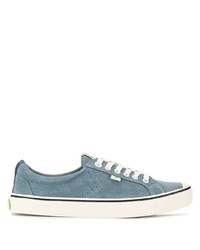 Cariuma Oca Low Stripe Blue Mirage Suede Sneaker