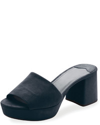 Prada Suede Platform Mule Sandal