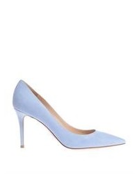 Gianvito Rossi Point Toe Suede Pumps