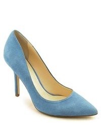 GUESS Mipolia Blue Suede Pumps Heels Shoes