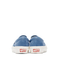 Vans Blue Suede Og Classic Slip On Sneaker