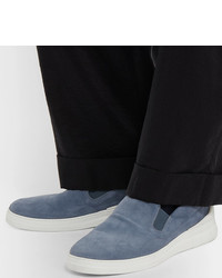 Dunhill Radial Spoiler Suede Slip On Sneakers