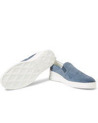 Dunhill Radial Spoiler Suede Slip On Sneakers