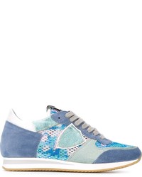 Light Blue Suede Sneakers