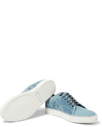 Lanvin Cap Toe Suede Sneakers