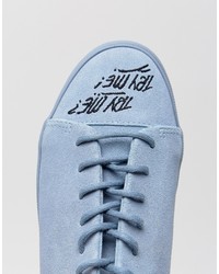 Asos X Lot Stock Barrel Suede Blueberry Sneakers