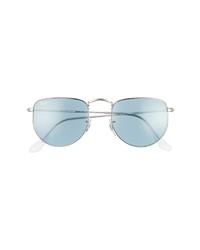 Ray-Ban 50mm Irregular Sunglasses In Silverblue At Nordstrom