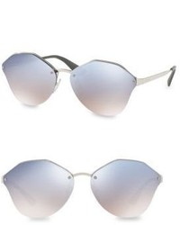 Prada 54mm Mirrored Sunglasses