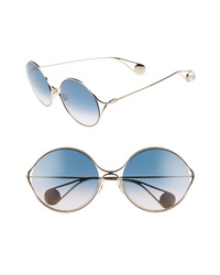 Gucci 58mm Gradient Lens Round Sunglasses