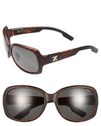 Zeal Optics 61mm Polarized Plant Based Sunglasses Black Gloss