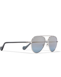 Moncler Aviator Style Palladium Plated Sunglasses