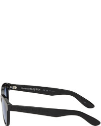 Alexander McQueen Black Angled Pantos Sunglasses