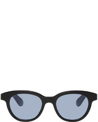 Alexander McQueen Black Angled Pantos Sunglasses