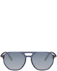 Zegna Blue Aviator Sunglasses