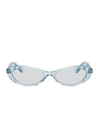 Martine Rose Blue Cat Eye Sunglasses
