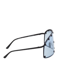 Rick Owens Blue Shielding Sunglasses