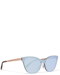 Ray-Ban Cat Eye Acetate Mirrored Sunglasses Blue
