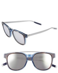 Christian Dior Dior Homme Black Tie 52mm Sunglasses Blue Crystal Palladium