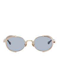 Matsuda Gold And Navy 10610h Sunglasses