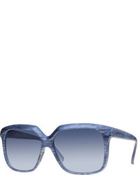Italia Independent I Plastik Brushed Square Sunglasses Blue